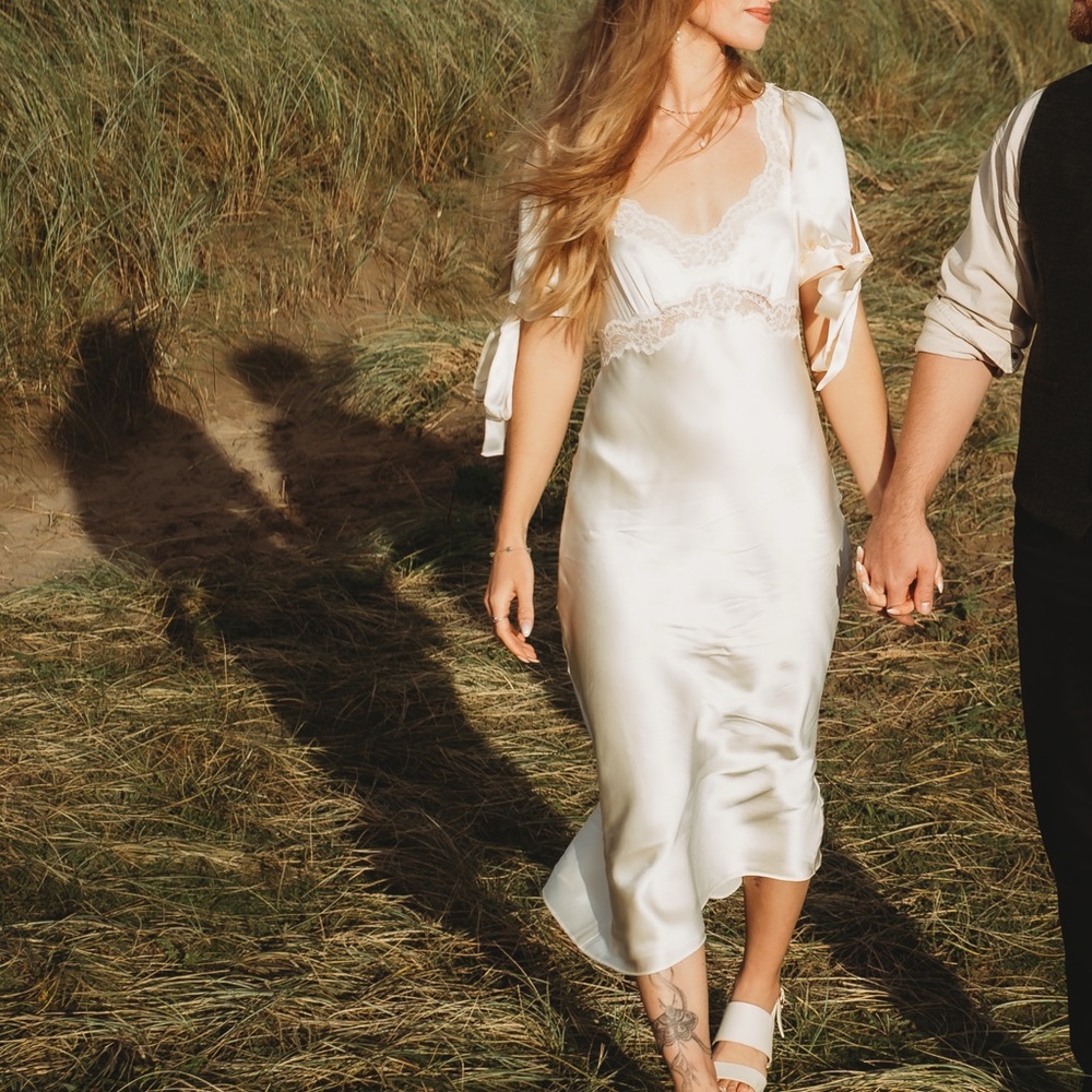 Reformation Stella Silk Dress